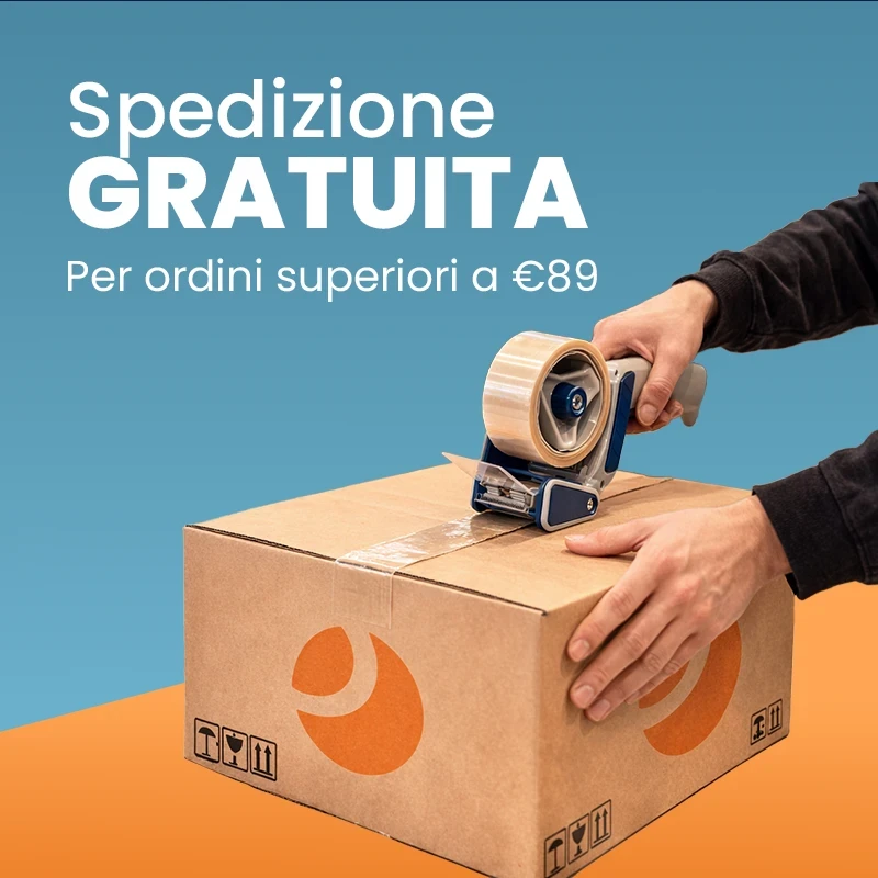 Spedizione Gratuita per ordini sopra gli 89 euro